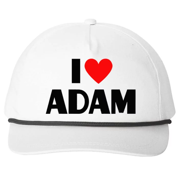 Adam Enthusiast Passionate for Adam Snapback Five-Panel Rope Hat