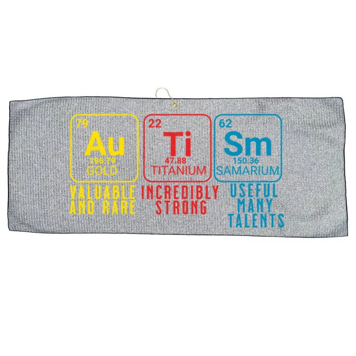 Autism Elets Periodic Table Autistic Autism Awareness Gift Large Microfiber Waffle Golf Towel