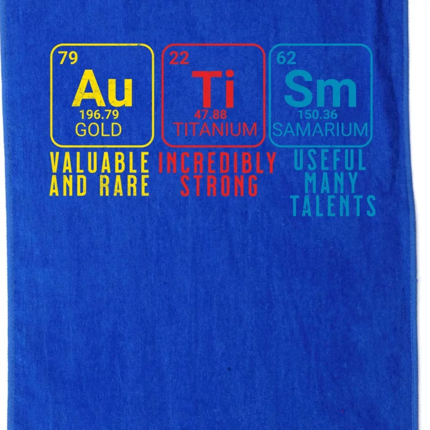 Autism Elets Periodic Table Autistic Autism Awareness Gift Platinum Collection Golf Towel