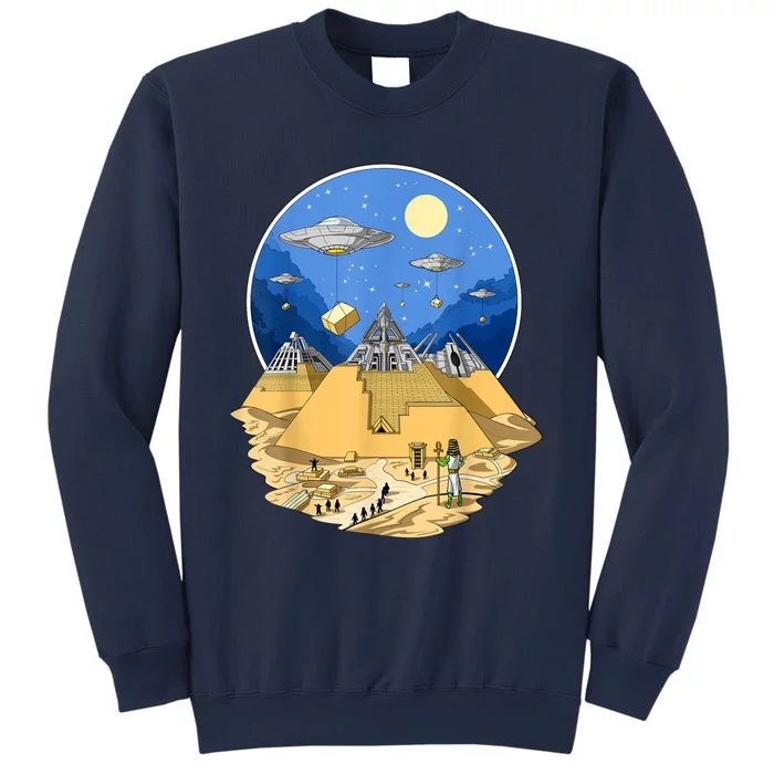 Ancient Egyptian Pyramids Aliens Space UFO Science Fiction Sweatshirt