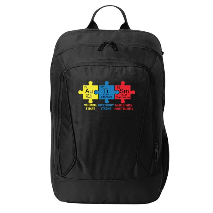 Autism Elets Periodic Table Awareness Asd Gift City Backpack