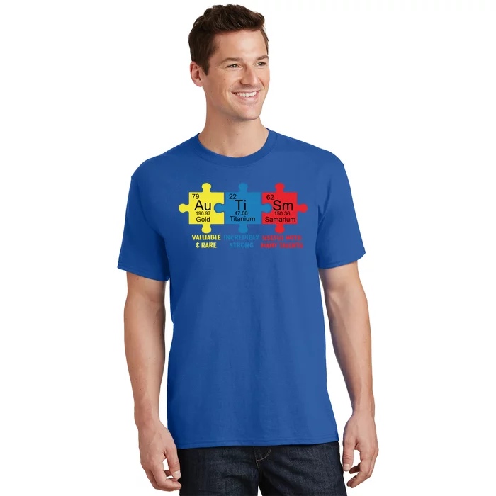 Autism Elets Periodic Table Awareness Asd Gift T-Shirt