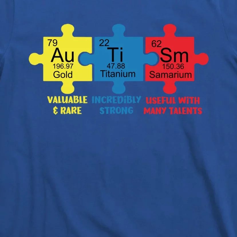 Autism Elets Periodic Table Awareness Asd Gift T-Shirt