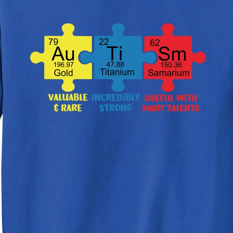 Autism Elets Periodic Table Awareness Asd Gift Tall Sweatshirt