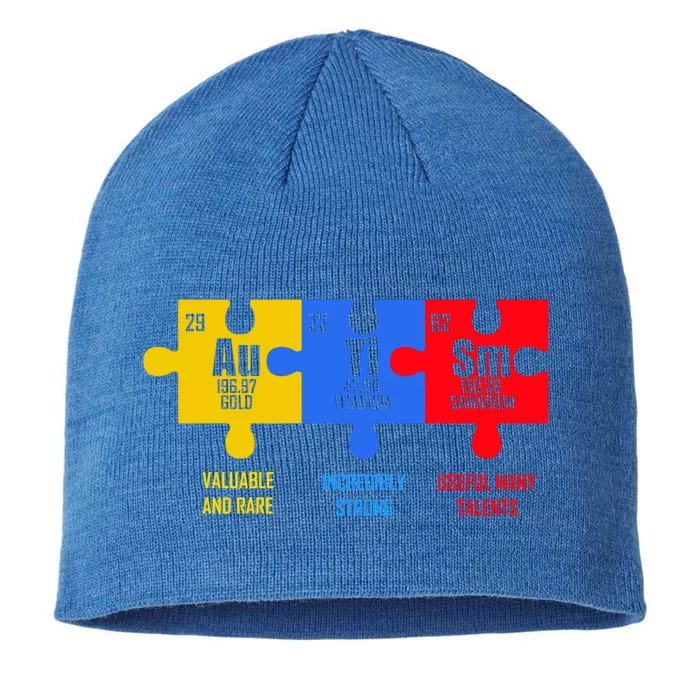 Autism Elets Periodic Table For Chemistry Teacher Gift 8 1/2in Sustainable Knit Beanie