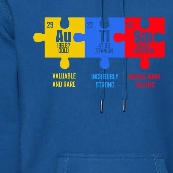 Autism Elets Periodic Table For Chemistry Teacher Gift Premium Hoodie