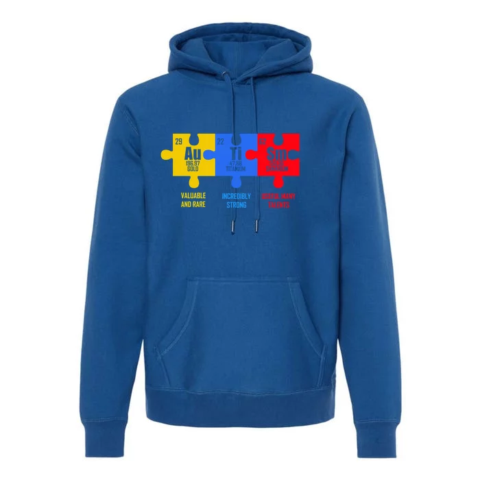 Autism Elets Periodic Table For Chemistry Teacher Gift Premium Hoodie