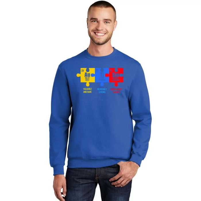 Autism Elets Periodic Table For Chemistry Teacher Gift Tall Sweatshirt