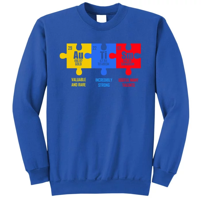 Autism Elets Periodic Table For Chemistry Teacher Gift Tall Sweatshirt