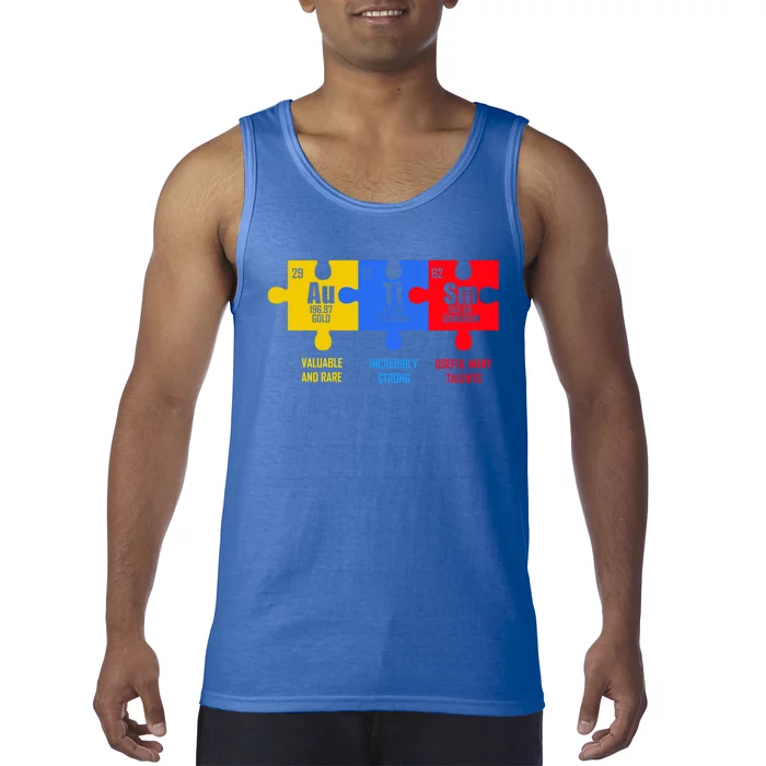 Autism Elets Periodic Table For Chemistry Teacher Gift Tank Top