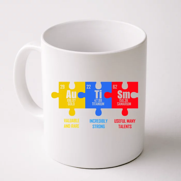 Autism Elets Periodic Table For Chemistry Teacher Gift Front & Back Coffee Mug