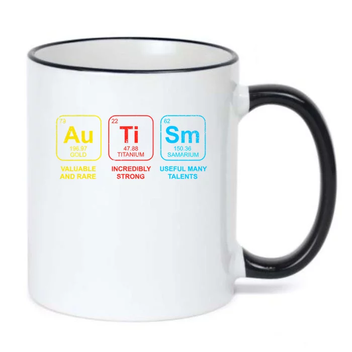 Autism Elets Periodic Table Awareness Asd Cool Gift Black Color Changing Mug