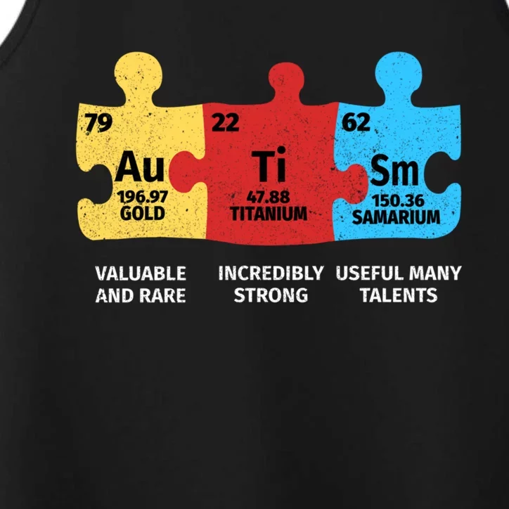 Autism Elets Periodic Table Asd Awareness Aspergers Meaningful Gift Performance Tank