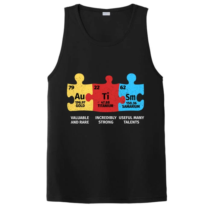 Autism Elets Periodic Table Asd Awareness Aspergers Meaningful Gift Performance Tank