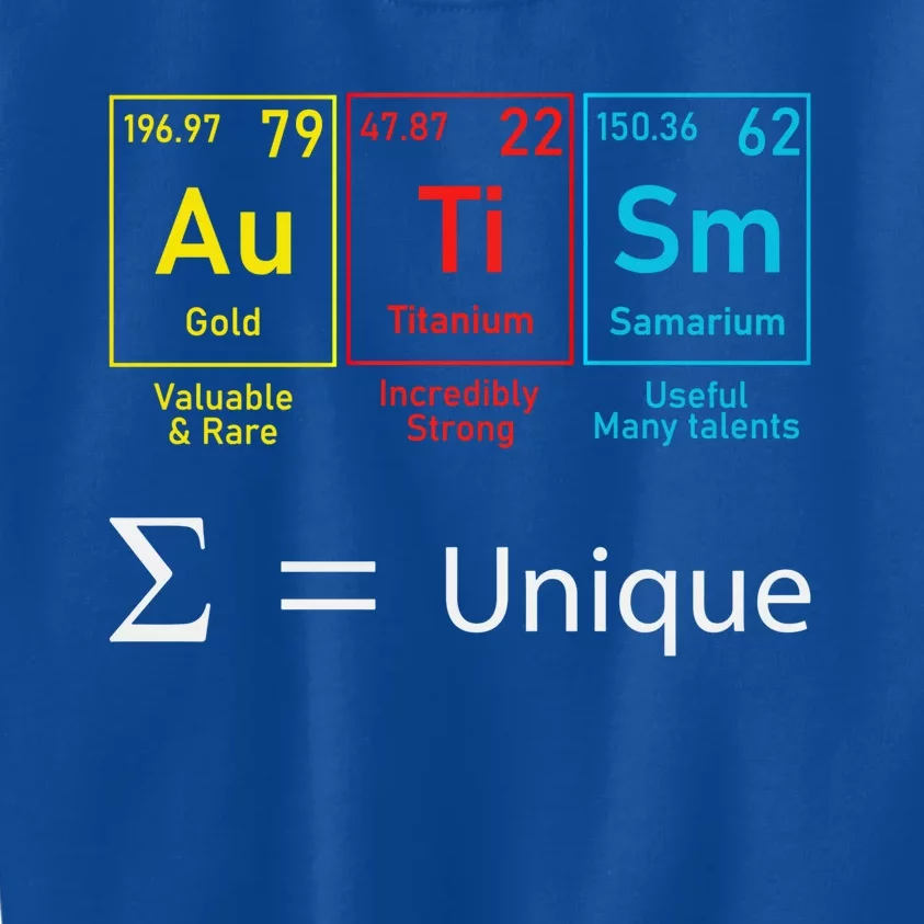 Autism Elets Periodic Table Awareness Asd Gift Kids Sweatshirt