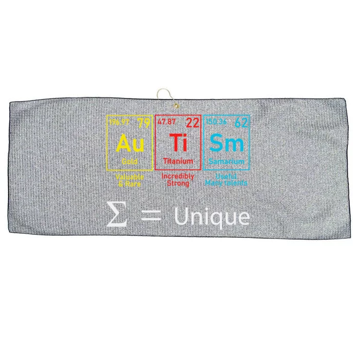 Autism Elets Periodic Table Awareness Asd Gift Large Microfiber Waffle Golf Towel