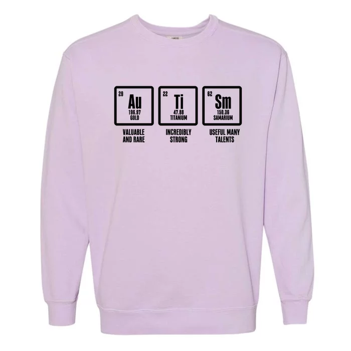 Autism Elets Periodic Table For Chemistry Teacher Cool Gift Garment-Dyed Sweatshirt