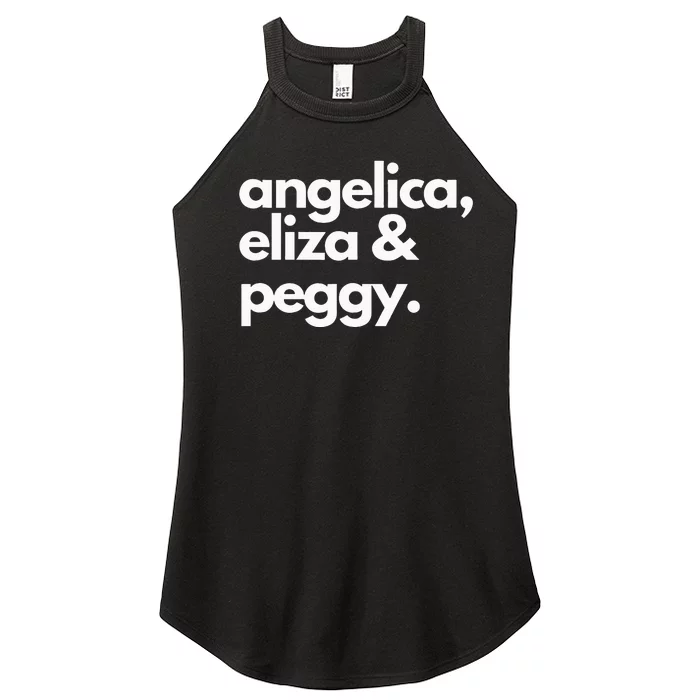 Angelica Eliza & Peggy Historic Hamilton Women’s Perfect Tri Rocker Tank