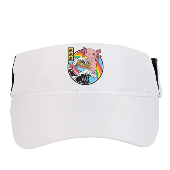 Axolotl Eating Ra Kanagawa Wave Kawaii Anime Vaporwave Adult Drive Performance Visor