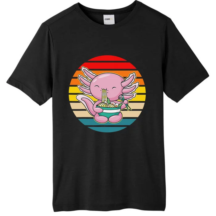 Axolotl Eating Ra Cute Axolotls Kawaii ChromaSoft Performance T-Shirt