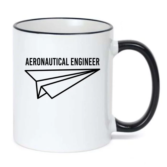 Aeronautical Engineer Black Color Changing Mug