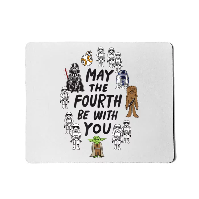 Amazon Essentials S.tar W.ars May The Fourth Be With You Doodle Characters Mousepad