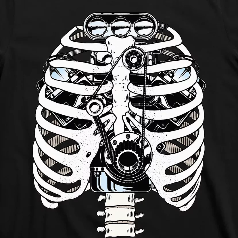 Automotive Engineer Skeleton Mechanics Gift T-Shirt