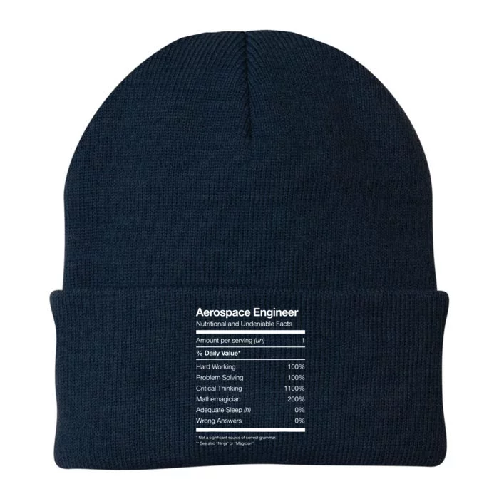 Aerospace Engineer Shirts Nutritional Facts Engineering Knit Cap Winter Beanie