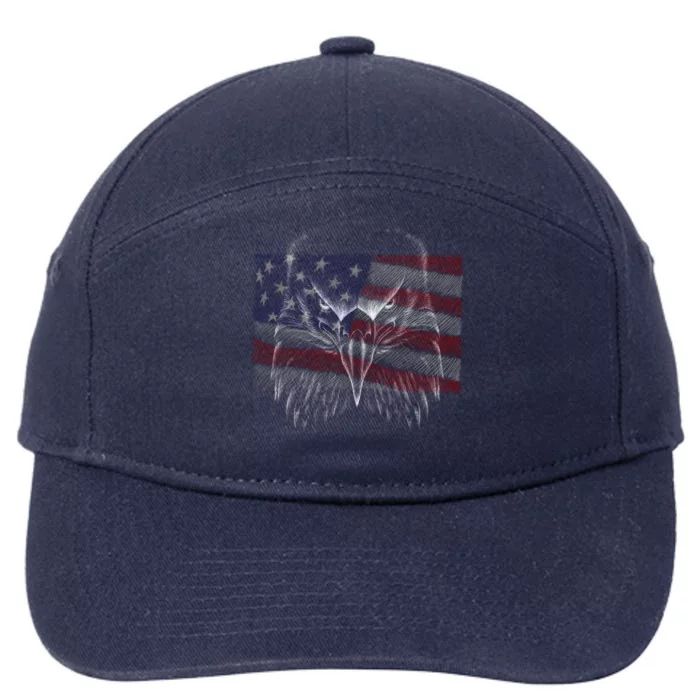 American Eagle Sketch Art 7-Panel Snapback Hat