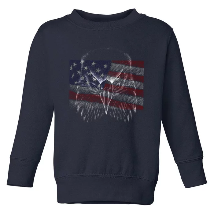 American Eagle Sketch Art Toddler Sweatshirt