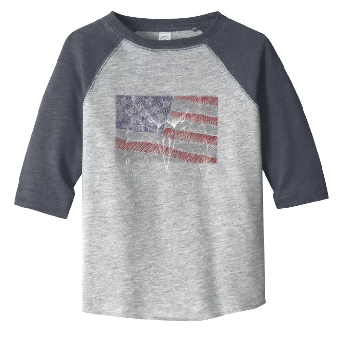 American Eagle Sketch Art Toddler Fine Jersey T-Shirt