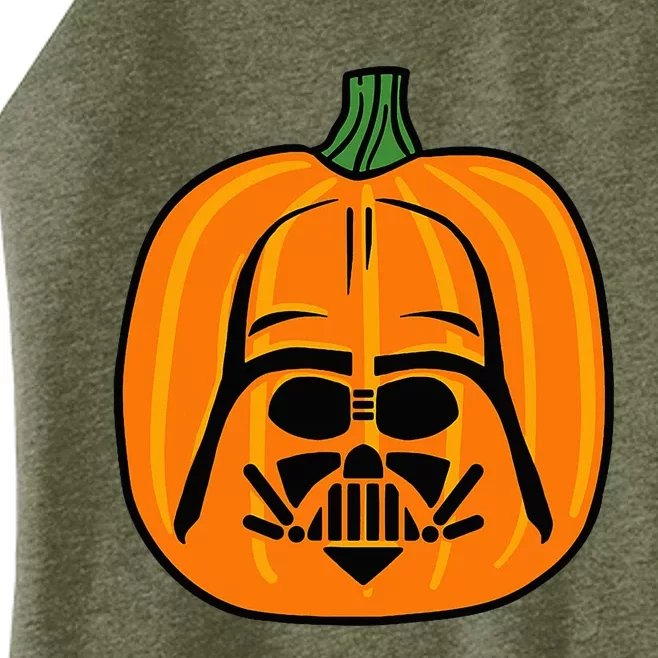 Amazon Essentials Star Wars Darth Vader Halloween Pumpkin Jack O'Lantern Women’s Perfect Tri Rocker Tank