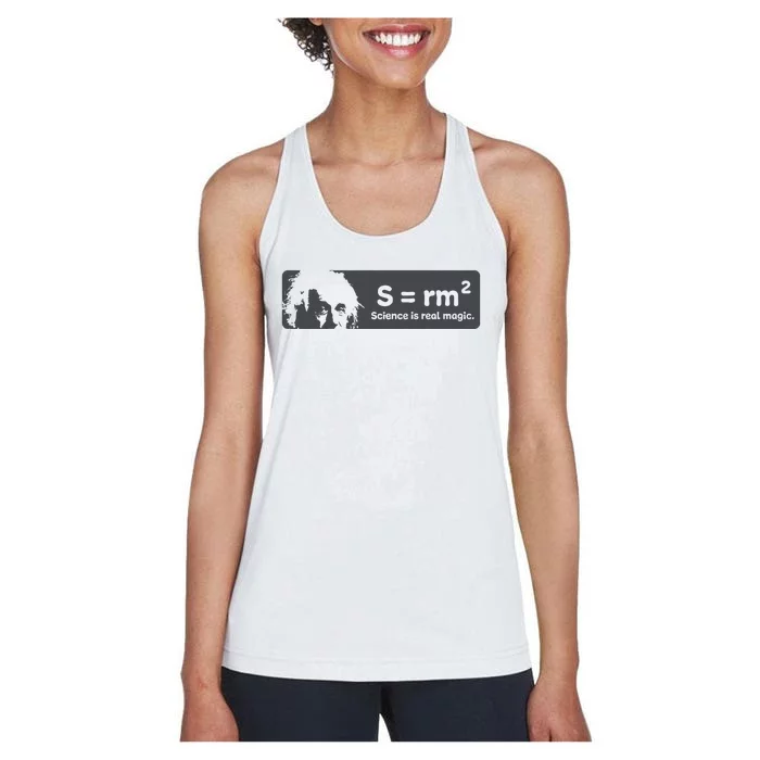 Albert Einstein Science Is Real Magic Women's Racerback Tank