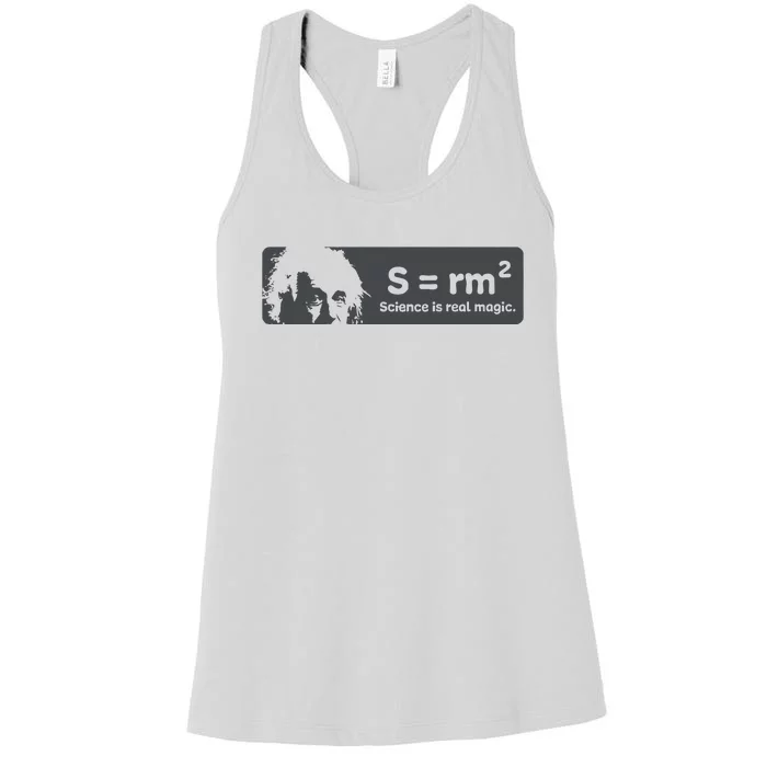 Albert Einstein Science Is Real Magic Women's Racerback Tank