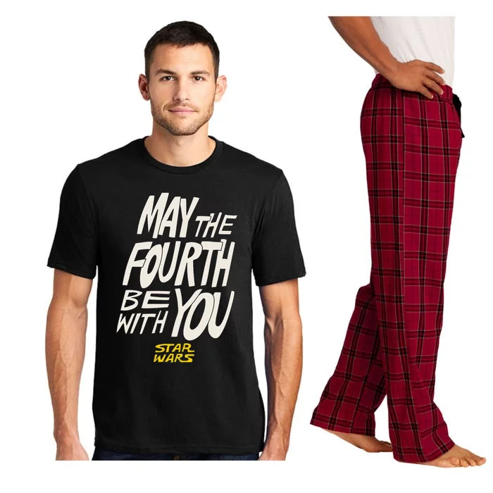 Amazon Essentials Star Wars May the Fourth Be With You HandDrawn Letters Pajama Set