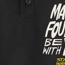 Amazon Essentials Star Wars May the Fourth Be With You HandDrawn Letters Dry Zone Grid Performance Polo