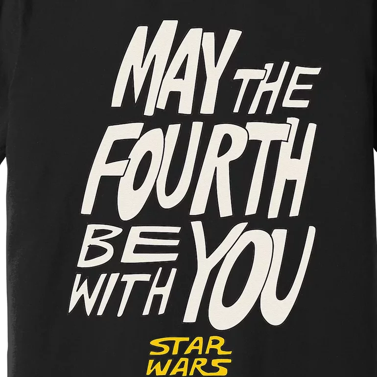 Amazon Essentials Star Wars May the Fourth Be With You HandDrawn Letters Premium T-Shirt