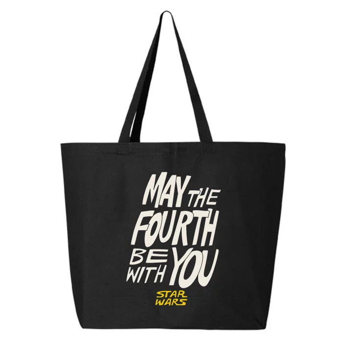 Amazon Essentials Star Wars May the Fourth Be With You HandDrawn Letters 25L Jumbo Tote