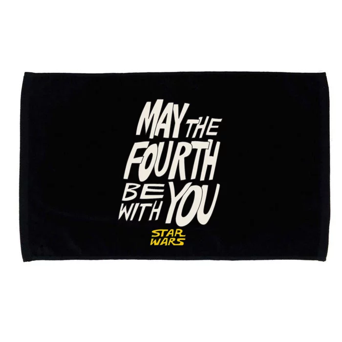 Amazon Essentials Star Wars May the Fourth Be With You HandDrawn Letters Microfiber Hand Towel