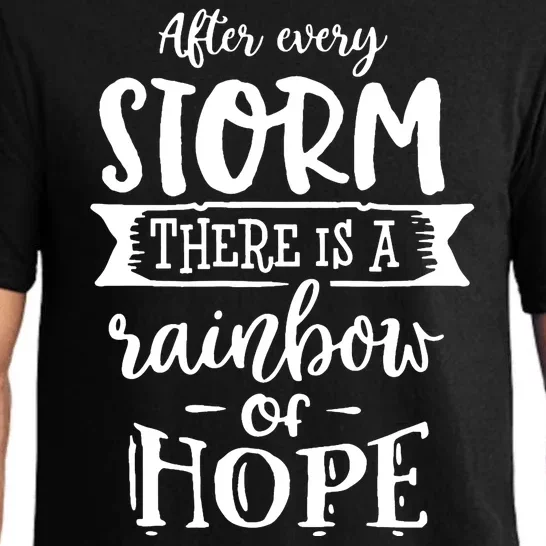 After Every Storm There's Is As Rainbow Of Hope Pajama Set