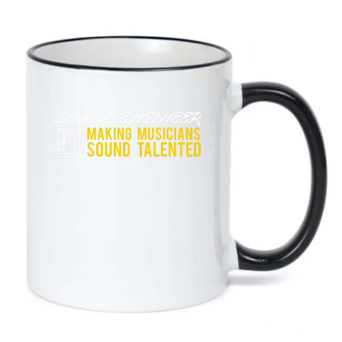 Audio Engineer Sound Technician Design Great Black Color Changing Mug