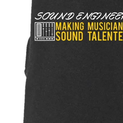 Audio Engineer Sound Technician Design Great Doggie 3-End Fleece Hoodie