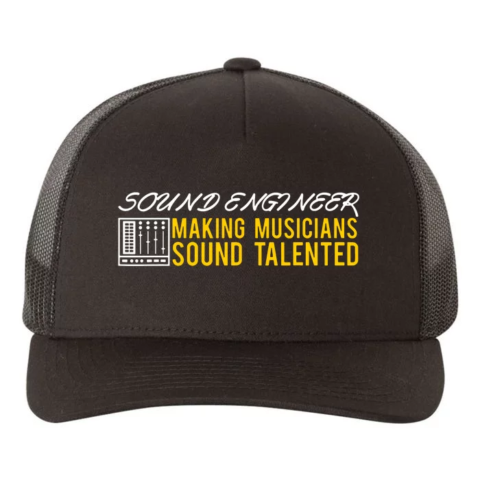 Audio Engineer Sound Technician Design Great Yupoong Adult 5-Panel Trucker Hat