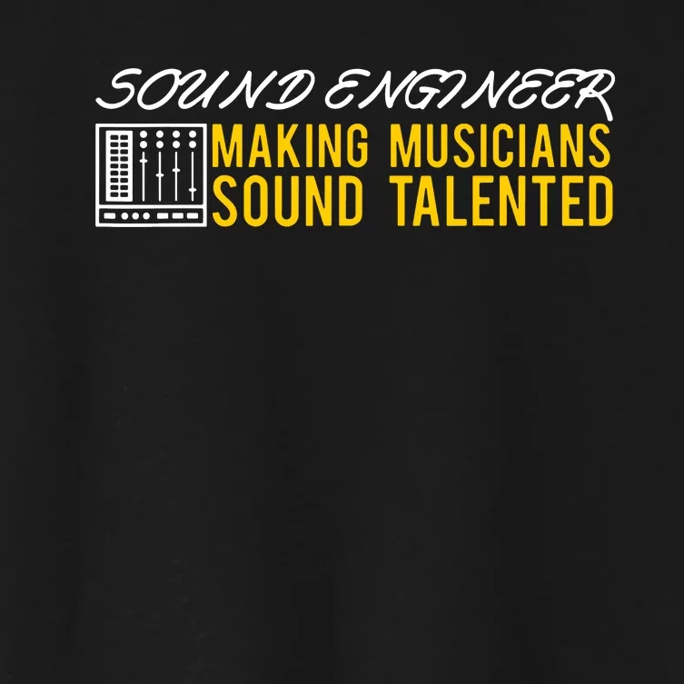 Audio Engineer Sound Technician Design Great Women's Crop Top Tee