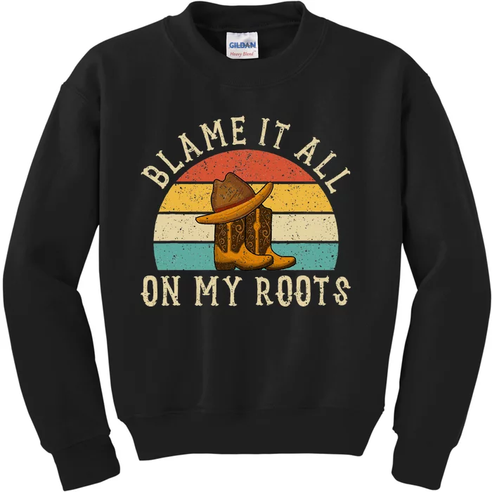 Accuse Everything To My Roots Country Music Kids Sweatshirt