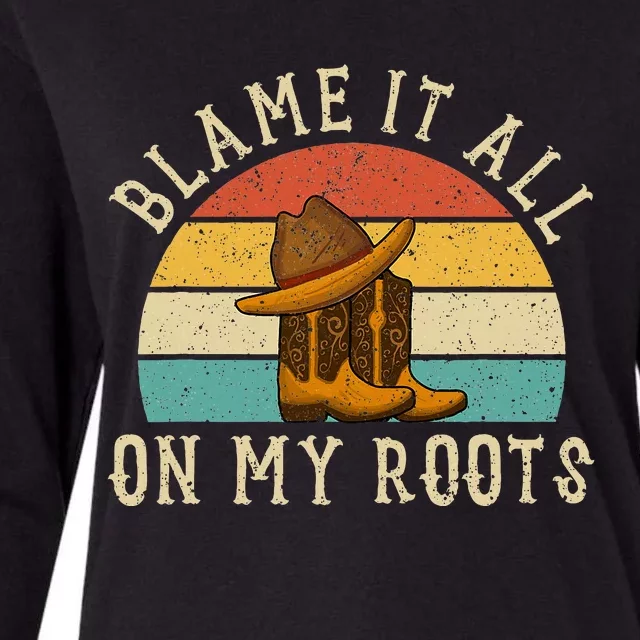 Accuse Everything To My Roots Country Music Womens Cotton Relaxed Long Sleeve T-Shirt