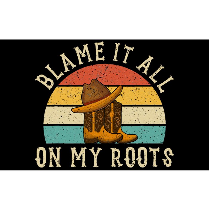 Accuse Everything To My Roots Country Music Bumper Sticker