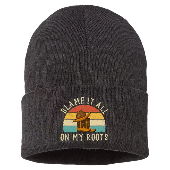 Accuse Everything To My Roots Country Music Sustainable Knit Beanie