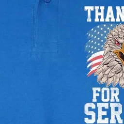 America Eagle Thank You Patriotic Veterans Day Gift Softstyle Adult Sport Polo