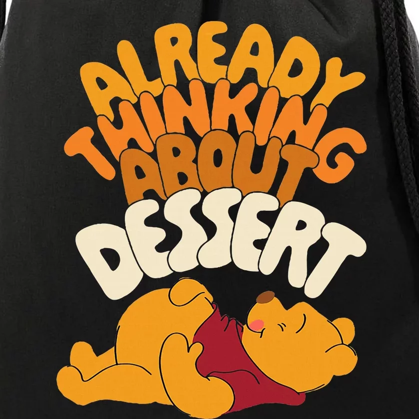 Amazon Essentials Thanksgiving Already Thinking About Dessert Drawstring Bag